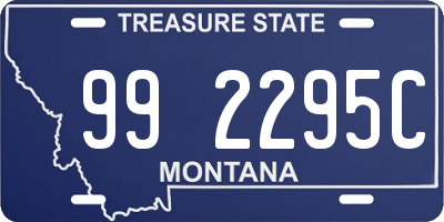 MT license plate 992295C