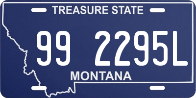 MT license plate 992295L