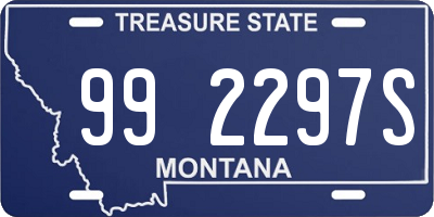 MT license plate 992297S