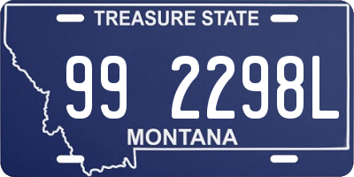 MT license plate 992298L