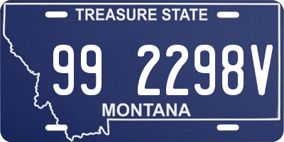 MT license plate 992298V