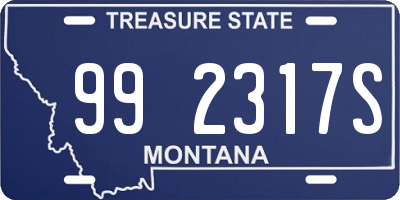 MT license plate 992317S