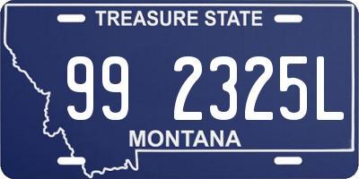 MT license plate 992325L