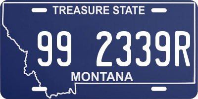 MT license plate 992339R