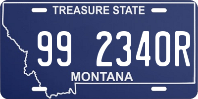 MT license plate 992340R