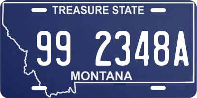 MT license plate 992348A