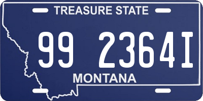 MT license plate 992364I