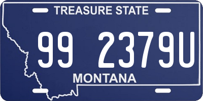 MT license plate 992379U