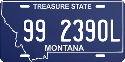 MT license plate 992390L