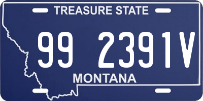 MT license plate 992391V