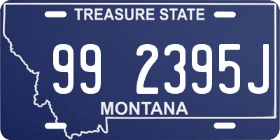 MT license plate 992395J