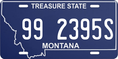 MT license plate 992395S