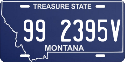 MT license plate 992395V