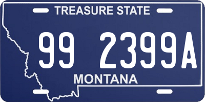 MT license plate 992399A