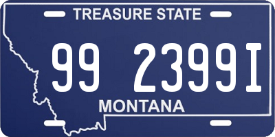 MT license plate 992399I