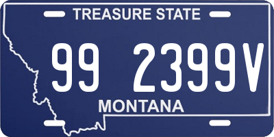 MT license plate 992399V