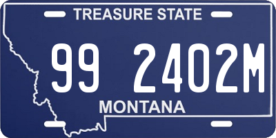 MT license plate 992402M