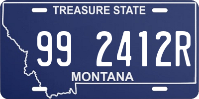 MT license plate 992412R