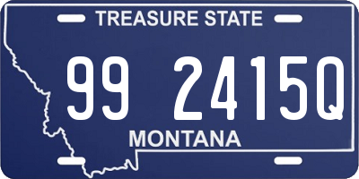 MT license plate 992415Q