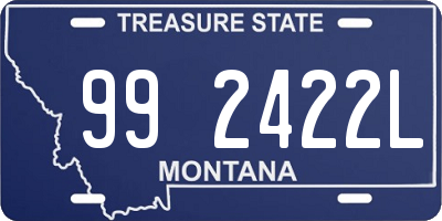 MT license plate 992422L