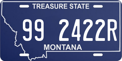 MT license plate 992422R