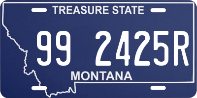 MT license plate 992425R