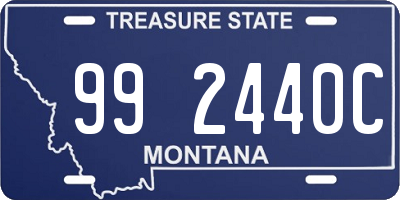 MT license plate 992440C