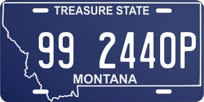 MT license plate 992440P