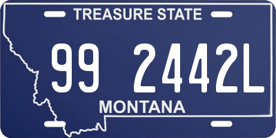 MT license plate 992442L