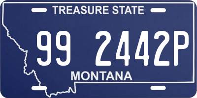 MT license plate 992442P