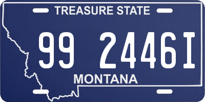 MT license plate 992446I