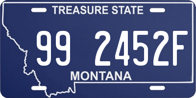 MT license plate 992452F