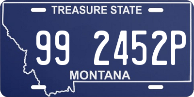 MT license plate 992452P