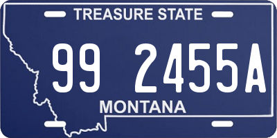 MT license plate 992455A