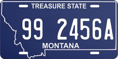 MT license plate 992456A