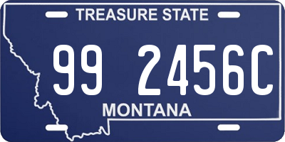 MT license plate 992456C