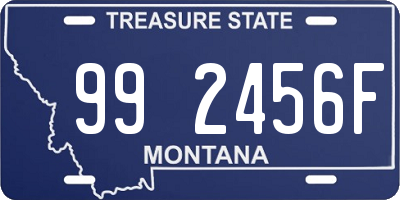 MT license plate 992456F