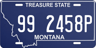 MT license plate 992458P