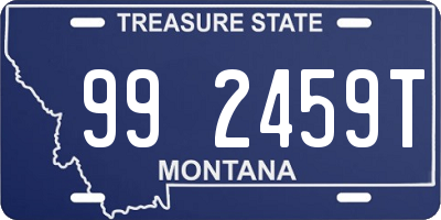 MT license plate 992459T