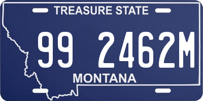 MT license plate 992462M