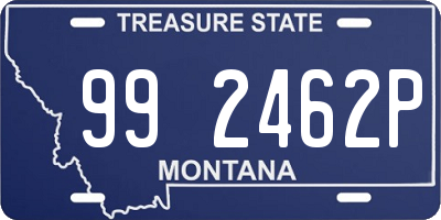 MT license plate 992462P