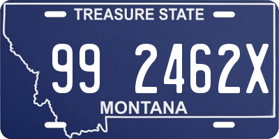 MT license plate 992462X