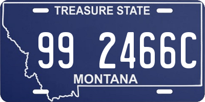 MT license plate 992466C