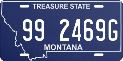 MT license plate 992469G