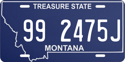 MT license plate 992475J