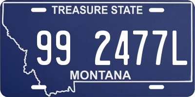 MT license plate 992477L