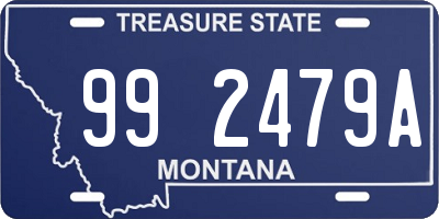 MT license plate 992479A