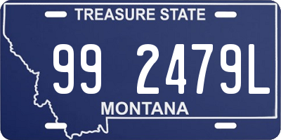 MT license plate 992479L