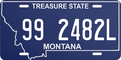 MT license plate 992482L