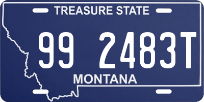 MT license plate 992483T